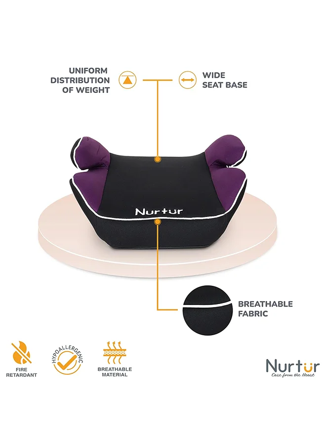 Nurtur Nova Kids Booster Seat - Arm Rest Easy To Install Universally Fit – Wide Cushioned Base Suitable From 4 Years 12
