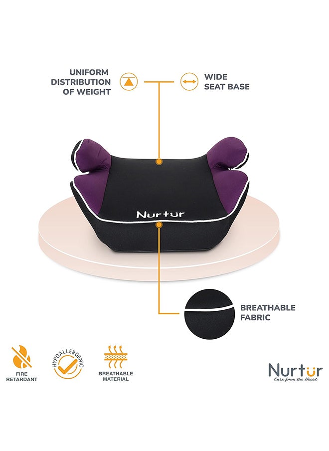 Nurtur - Nova Kids Booster Seat - Arm Rest Easy To Install Universally Fit – Wide Cushioned Base Suitable From 4 Years 12 - Image 1