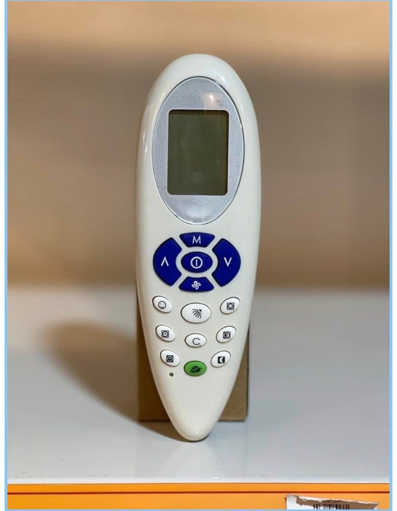 Air Conditioner Remote Control Compatible with Carrier Ionizer White LCD Display