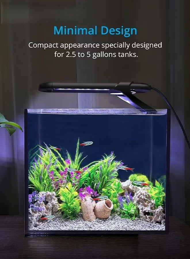 LED ضوء حوض السمك,ضوء خزان الأسماك الطيف الكامل,مؤقت قابل للتعديل,ضوء خزان الأسماك في المياه العذبة,14 أوضاع الإضاءة مع كثافة قابلة للتعديل,6 واط,, - Image 2