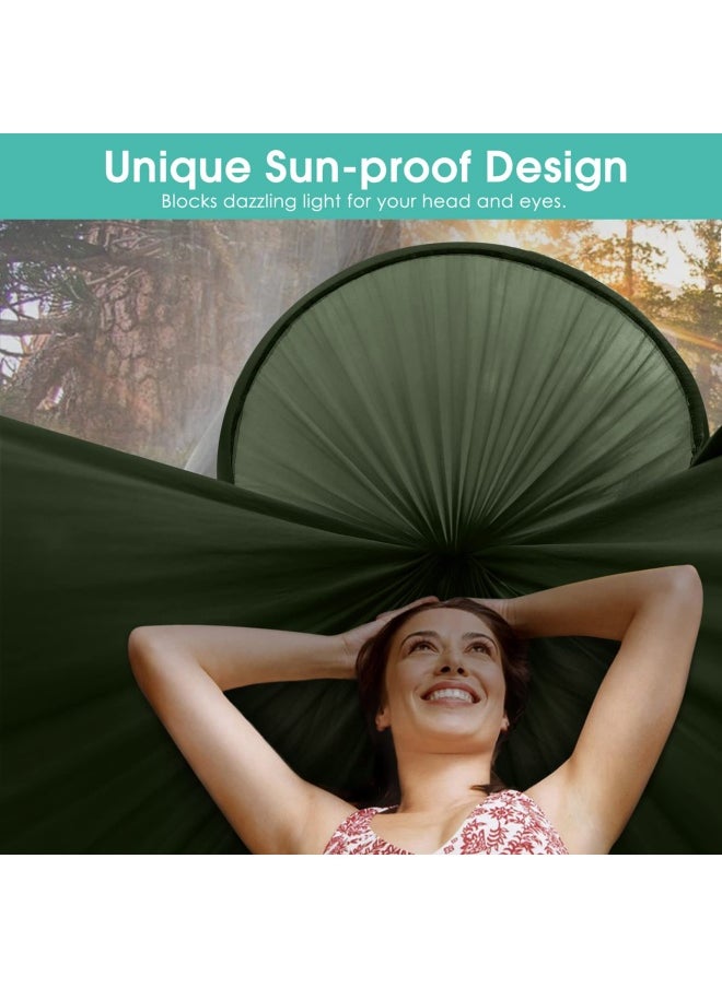 Large Camping Hammock With Mosquito Net 2 Person Pop Up Parachute Lightweight Hanging Hammocks Tree Straps Swing Hammock Bed For Outdoor Backpacking Backyard Hiking New Army Green - pzsku/ZDBB7CC35194EE6CF466CZ/45/_/1720440024/77dd382d-61f2-46e5-a533-7c19ca8628c4