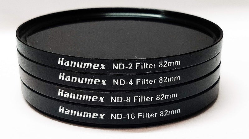Hanumex® 82 MM ND Filter Kit for Canon EF 24-105mm f/4 L is USM & Nikon 28-300mm f/3.5-5.6G ED VR II AF-S Lenses: (+2, 4, 8, 16) Neutral Density Filters Included - Image 2