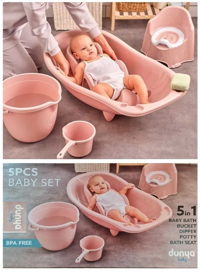 5-Pcs Baby Bath Set - Image 1