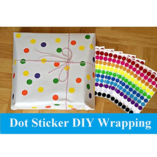 MTRSOCHO 700 PCS Dot Stickers 3/4 Inch Color Coding Labels Round Colored Dot Stickers, 10 Assorted Color Colorful Coding Label Circle Sticker for Toddler Office Student Classroom, 70 Labels/Sheet - Image 5