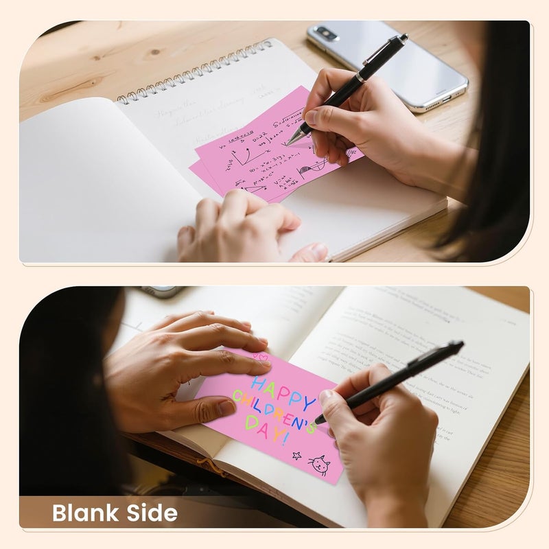 Ciphyfee Index Cards 3x5 Inch, 300sheets, Flash Cards, Blank Pink Note Cards Paper For Studying, Schools Supplies, College, Office And Home Organization, Note Taking Supplies - Image 5