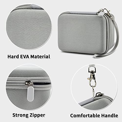 Comecase Vlogging Camera Case Compatible with for Duluvulu/for VJIANGER/for JGIPL/for TEBNGIHNM 4K Digital Cameras for Youtube. Vlog Camera Carrying Storage for Lens, Cable and Other Accessories - Grey - Image 3