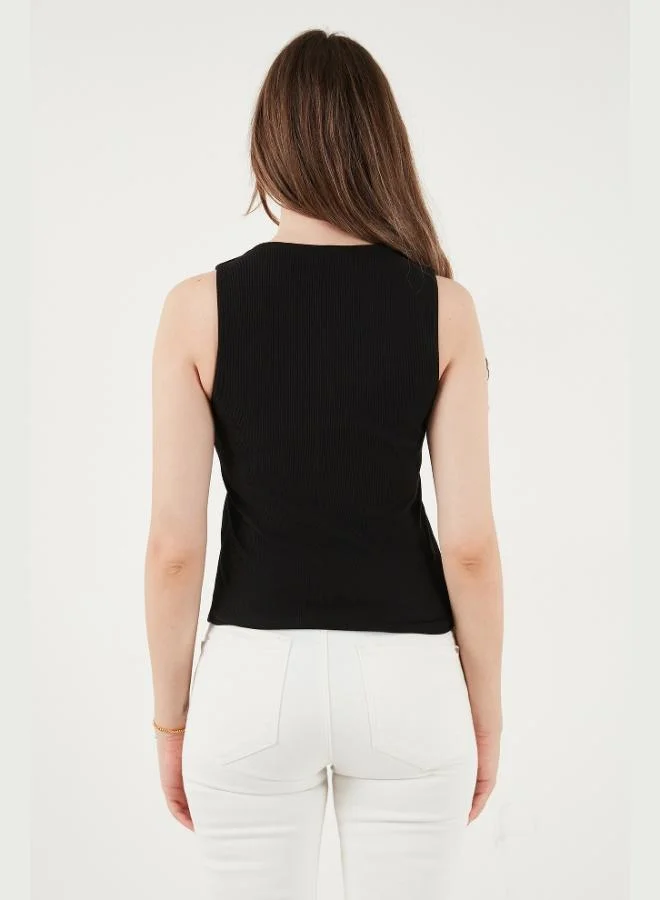 Lela  Lela Fittili Regular Fit V-Neck Buttoned Vest Women's VEST 5866559 for Women | Best Price UAE