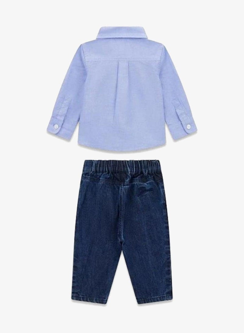 GUESS Infant Long Sleeve And Denim Pants Set - Image 3