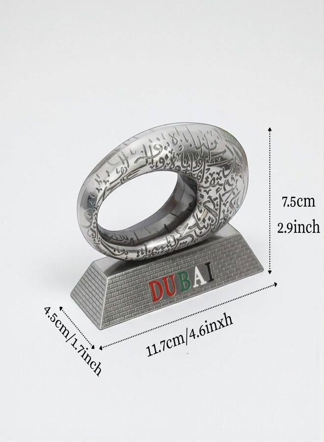 ascension World Famous Building The Museum of The Future Antique Showpiece for Home, Office, Study Table, Desk, Decoration Accessories Dubai Museum of The Future Souvenir Model Gift Item (Silver) - Image 4