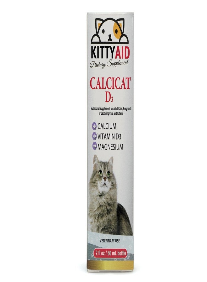 مكمل غذائي Calcicat D3 من شركة Interfarma Corp | عظام صحية للقطط، ومكمل لدعم المفاصل للقطط | مع الكالسيوم وفيتامين D3 وكبريتات المغنيسيوم | بنكهة البرتقال، قطرات للأطفال. - Image 3