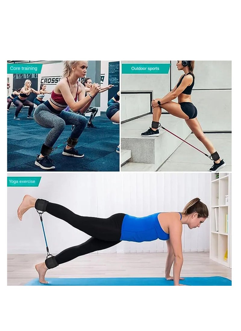 Cuken 6 Pcs Ankle Resistance Bands with Cuffs, Perfect for Home Workouts and Fitness Training  - Image 5