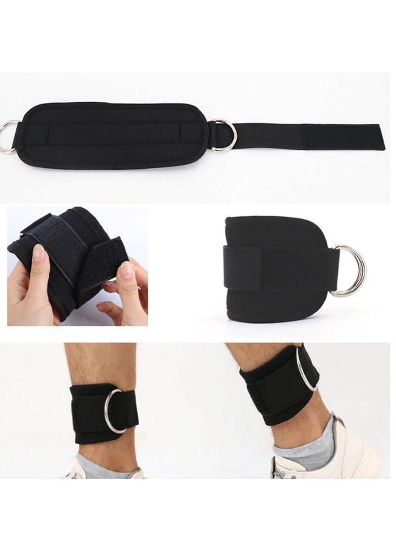 Cuken 6 Pcs Ankle Resistance Bands with Cuffs, Perfect for Home Workouts and Fitness Training, Resistance Bands for Leg Training Exercise Equipment, Kickbacks Hip Gluteus Training Exercises - Image 3