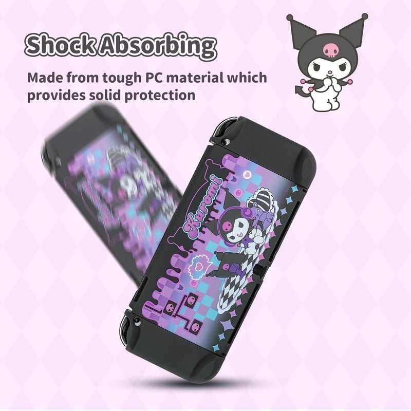 Kuitmor Protective Case for Switch OLED, Hard PC Cover Case and Anti-Scratch Shell Compatible with Switch OLED Console - Image 4