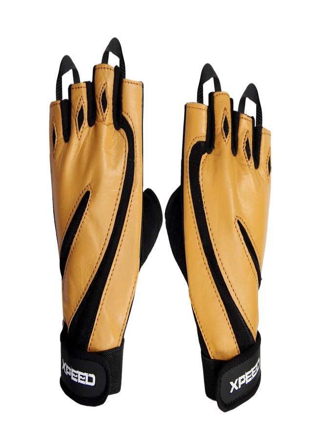 Massive Speed System XPEED Gym Fitness Glove Free Size for Men & Women Leather Weight Lifting Glove - Image 1