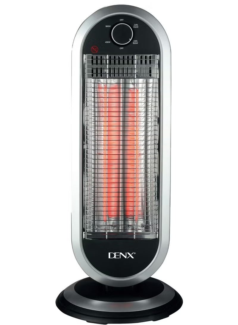 Denx Portable Electric Heater 900W – 2-Level Heat Control, Fast Heating & Overheat Protection for Home & Office - Image 1