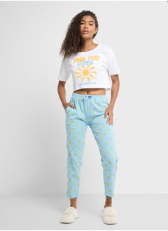 Ginger Cotton Graphic T-Shirt & Pyjama Set  - Image 5
