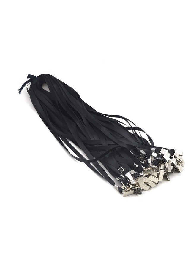 Bird Fiy 50 Pcs Waterproof Type Clear Plastic Horizontal Name Tag Badge Id Card And 50 Pcs Black Nylon Lanyard  - Image 5