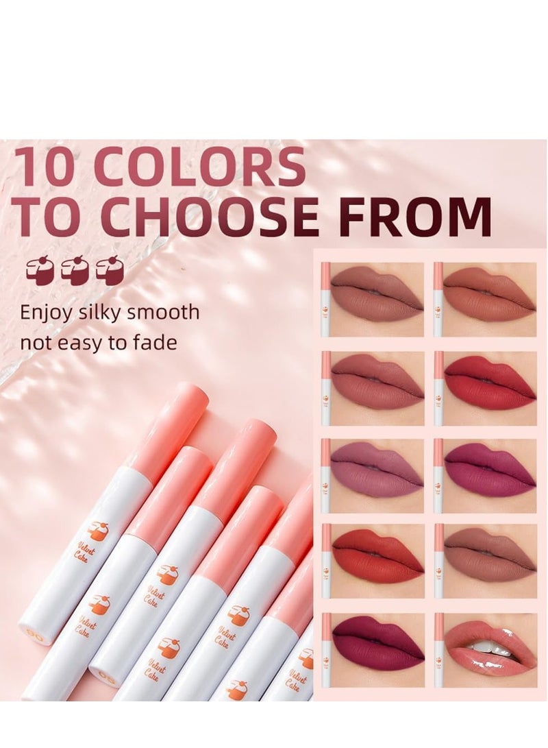 SYOSI Matte Lipstick Set 10 Colors Natural Nude 24 Hour Long Lasting Tint Stain Creative Hydrating for Women Girls - Image 4