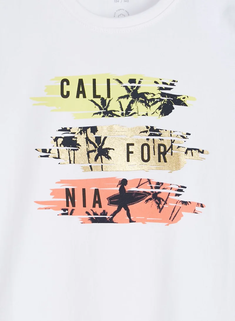 NAME IT Kids Slogan T-Shirt