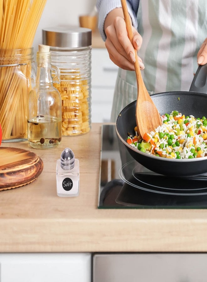 وولاين مجموعة والين من 30 قطعة من رشاشات الملح والفلفل الزجاجية الصغيرة مع ملصقات، زجاجة شفافة، برطمان توابل، مكعب زجاجي، رشاش توابل للجسم، أدوات مطبخ للمنزل، المطاعم، الحفلات، أدوات مائدة، 0.5 أونصة - Image 5