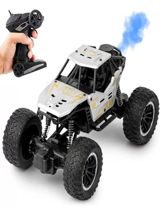 CRADIAX Remote Control Car for Kids with Mist Smoke Effect 2 Wd Monster Truck Climbing Rc Toy Vehicle Car for Boys and Girls - Multi Colour - Image 1