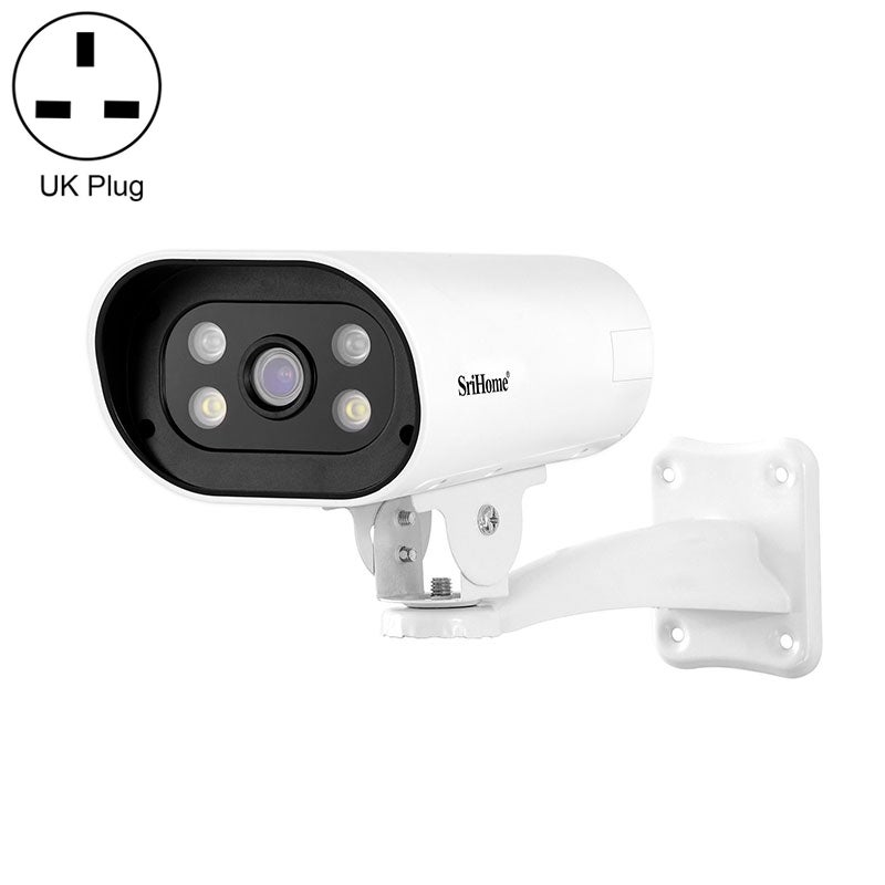 سريهوم SriHome SH037b Full Color Night Vision IP66 Waterproof Bullet Camera Poe Version