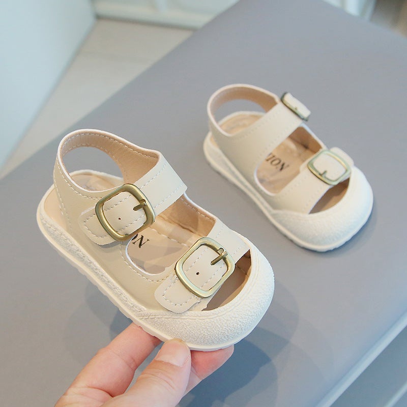 Summer Baby Sandals Breathable Toddler Shoes New B882 creamy-white