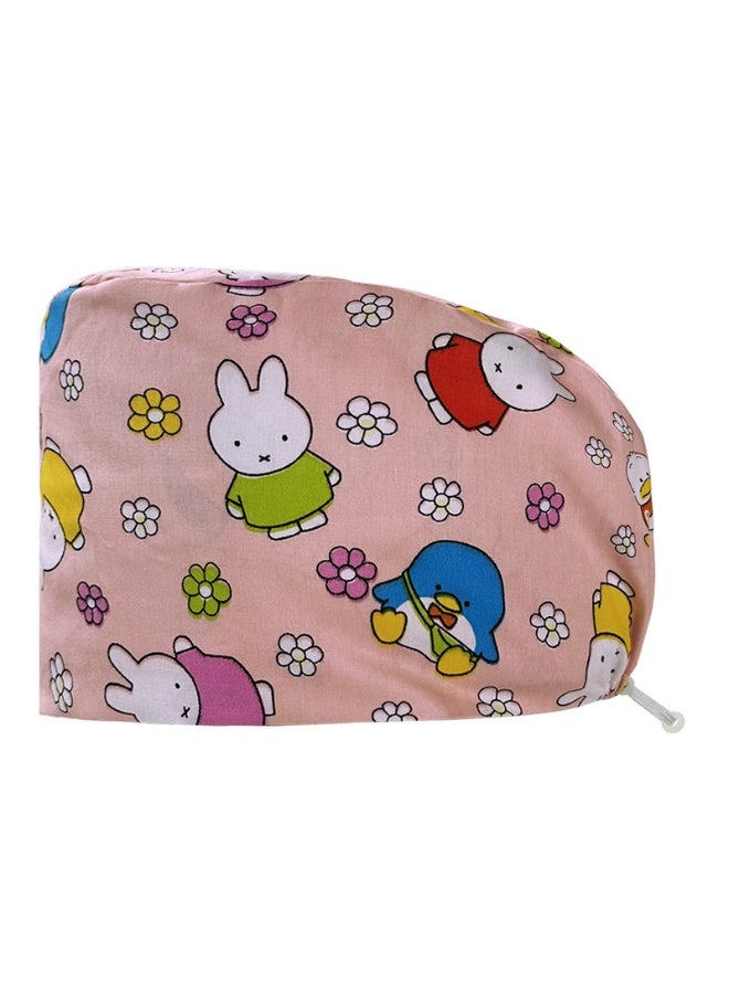 NIBEMINENT Personalized Colorful Print Cotton Hat Medical Scrubs Caps Buckle Beauty Salon Hat Lab Pet Shop HeadCover Nurse Cap Surgical Cap