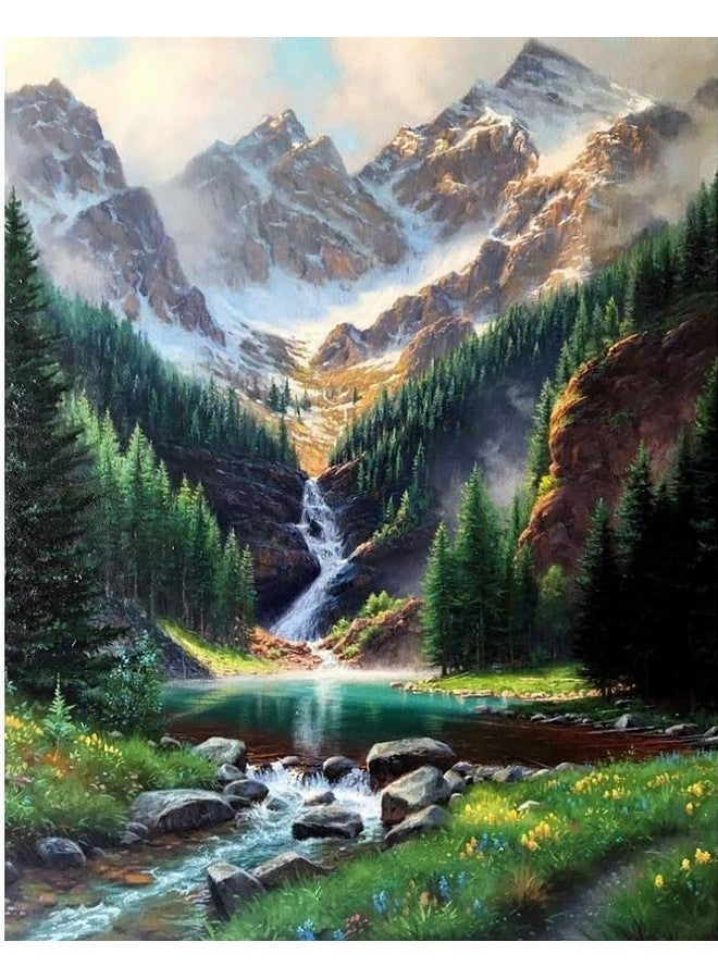 RANUR 5D Waterfall Diamond Painting Kit, Home Wall Decor, Diamond Painting Kits for Kids and Adults, Stunning DIY Decor with Rhinestone, Artistic Masterpieces - Image 1