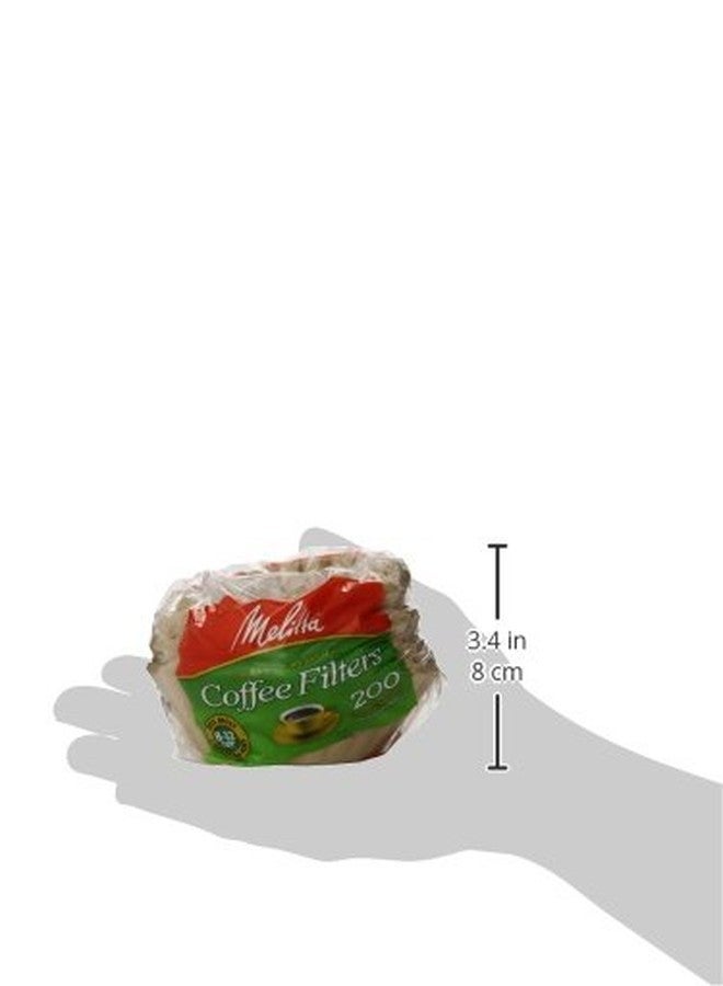 Melitta 8-12 Cup Basket Coffee Filters, Natural Brown, 200 Total Filters Count - Image 2