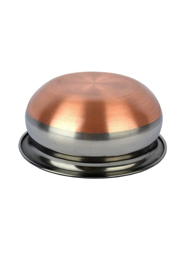 KC Stainless Steel Copper Bottom Kitchen Serving, Cooking Bowl | Handi Set 5-Pieces | Biryani Handi - Image 4
