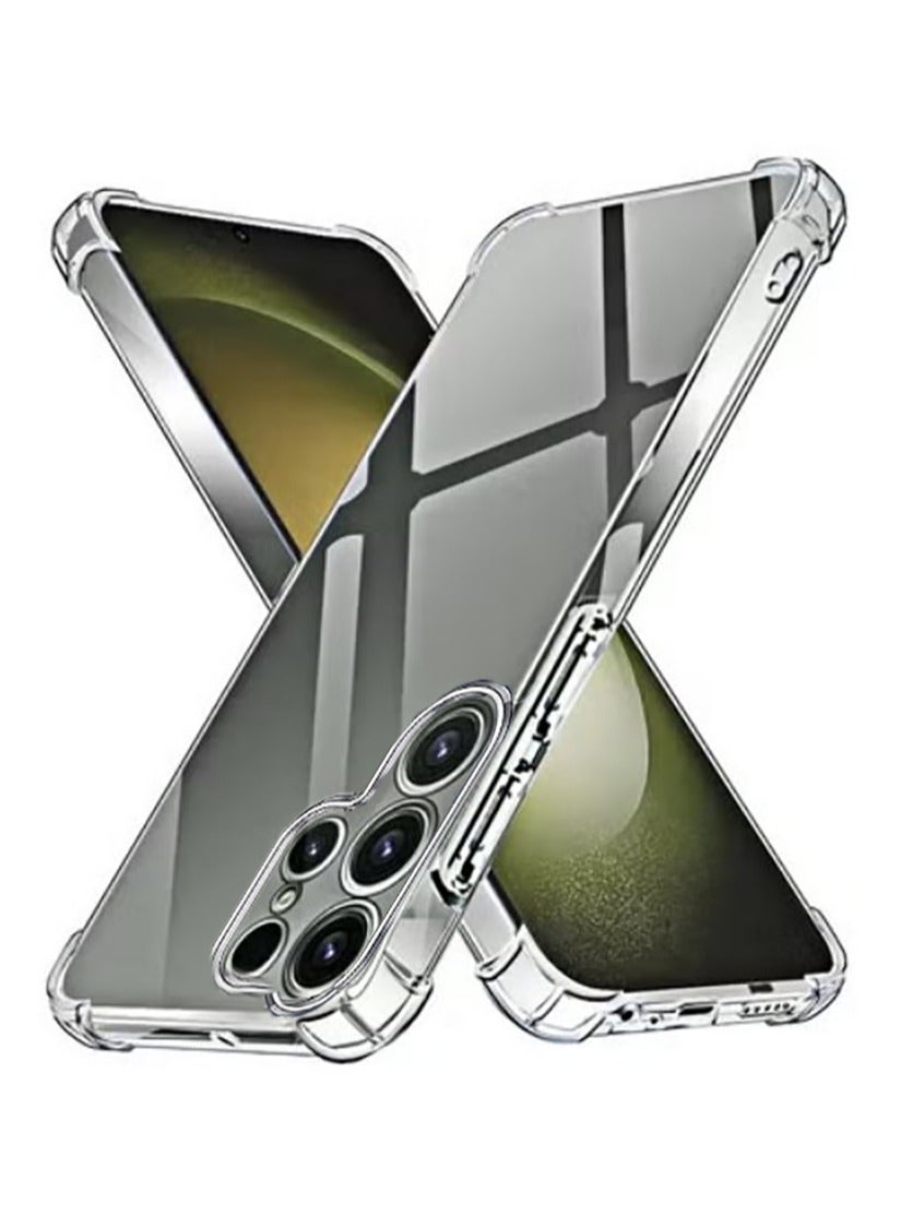 QIRG Case for Samsung Galaxy S25 Ultra TPU Four Corners Protection Cover Transparent Soft funda