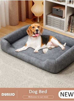 DUNISO Dog Bed, Non-Slip Pet Sofa Lounger Puppy Couch Removable Machine Washable Cover Cushion Big Cat Kennel Cot, Medium Large Adult Dogs Kitten Sleeping Mattress  - Image 1