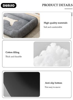 DUNISO Dog Bed, Non-Slip Pet Sofa Lounger Puppy Couch Removable Machine Washable Cover Cushion Big Cat Kennel Cot, Medium Large Adult Dogs Kitten Sleeping Mattress  - Image 2