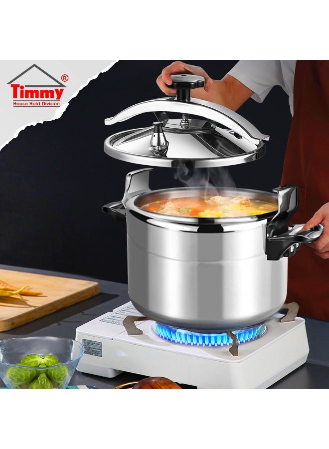 Timmy 7LtrLiters Timmy Aluminium Pressure Cooker 7L | Durable Body | Fast Heat Distribution | Safe & Efficient Cooking | Large Capacity | Gas Stove Compatible | Easy to Clean Finish silver - Image 3