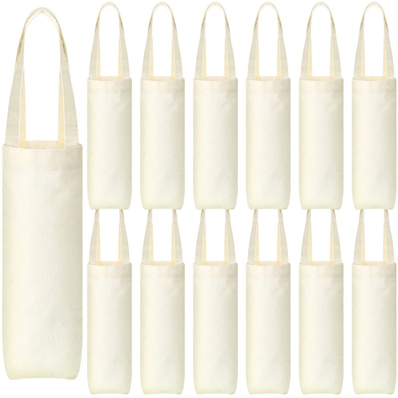 حقيبة نبيذ قماش هوليري مع مقبض فارغة للطباعة هدية زجاجة قابلة لإعادة الاستخدام قابلة للغسل 12 قطعة