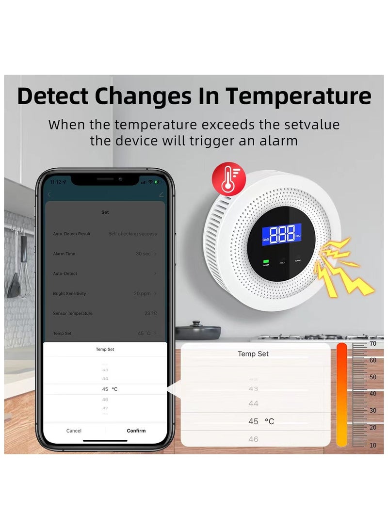 UanTii Tuya WiFi Natural Gas Leak Detector LPG Leakage Sensor  - Image 5