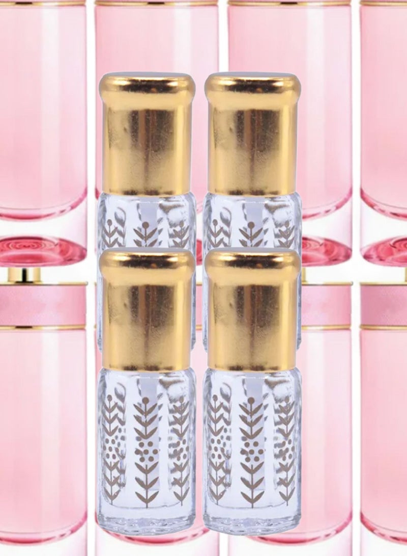 4 قطع عطر كاندي فلوريل ثابت وفواح عبوة اقتصادية 3 مل