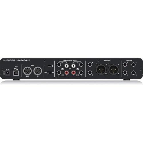 Behringer U-PHORIA UMC404HD Audiophile 4x4, 24-Bit/192 kHz USB Audio/MIDI Interface with Midas Mic Preamplifiers - Image 5