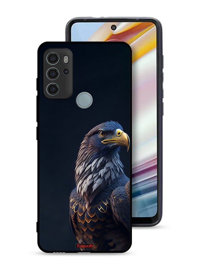 Tolwak غطاء حماية موتورولا موتو G60S بتصميم نسر HD - Image 1