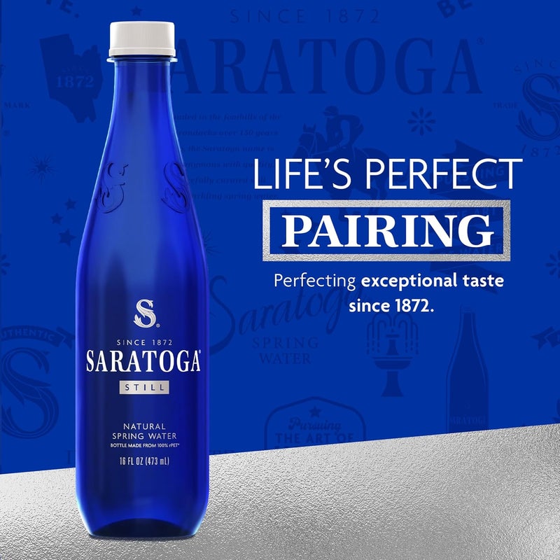 Saratoga 16oz 6-Pack Still Natural Spring Water in Recycled Bottles - Image 3