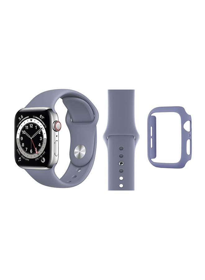 Perfii Bumper Replacement Band For Apple Watch Series 6/SE/5/4 Lavender Grey