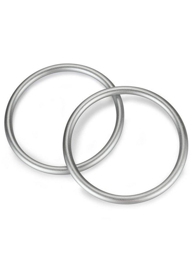 accmor حلقة حمل الأطفال من الألمنيوم Accmor 3 بوصة، حلقات ملائمة ناعمة للأطفال الرضع والأطفال الصغار والأطفال حديثي الولادة (فضي) - Image 1