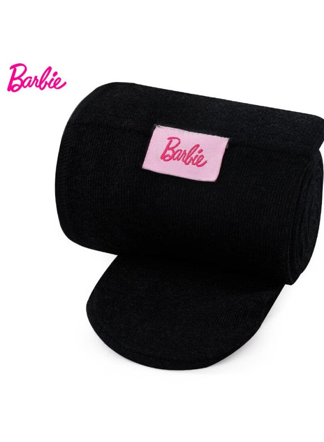 Barbie Girls' Tights, Spring And Autumn Style, Children's Leggings, Girls' Mid-thick Baby Socks, One-piece Socks, Dw0120e Black, Thin Style, M Size (suitable For 115-130cm) - Image 1