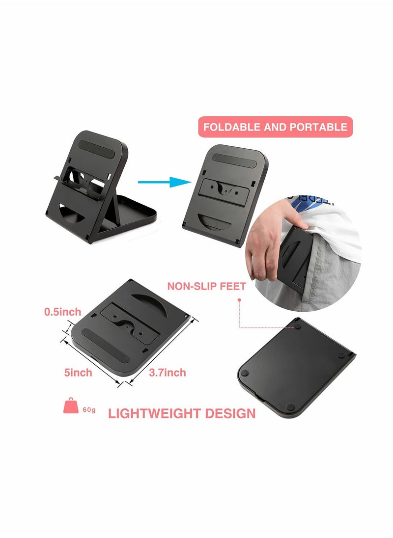 Fit for Nintendo Switch Stand/ for Switch LITE Stand Foldable Adjustable and Portable table play stand for N-switch console playing and charging Compatible with for ipad/ for Mini/ for iPad Pro Air