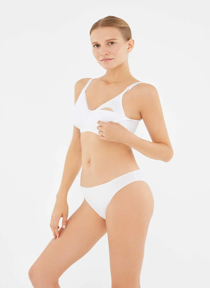 dagi Soft Bra Interlock Non Padded Wireless Fixed Strap Underwear