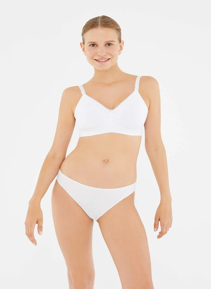 dagi Soft Bra Interlock Non Padded Wireless Fixed Strap Underwear
