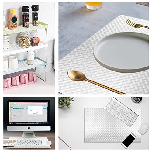 KayJen (45cmX3m) Transparent Food Grade EVA Anti Slip MatSheet for Fridge, Kitchen, Drawer, Shelf Liner, Table (Check Pattern, Transparent) - Image 5