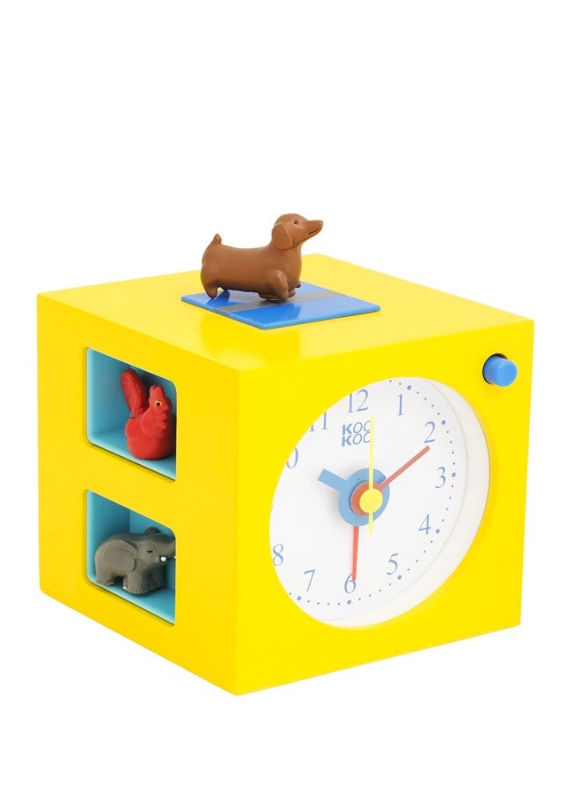 KOOKOO KidsAlarm Yellow, with 5 Different Farm Animals and Their Wake-up Calls (Natural Field Recordings) - Image 1