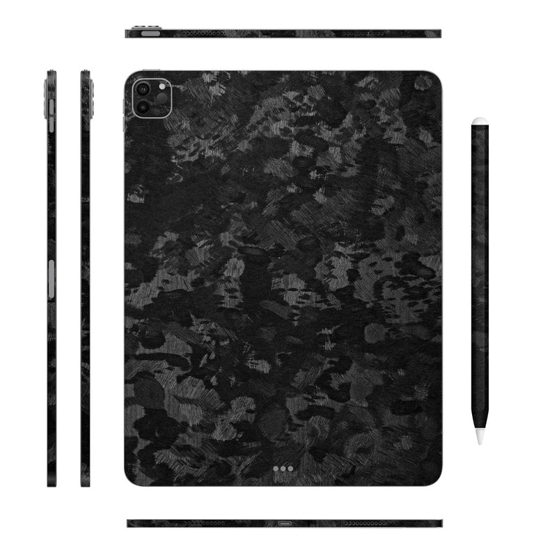 Tablet Skins Compatible with iPad Pro 11 (M1 / M2), Anti-Scratch Vinyl Decal Skin, Protective Film, Not Case/Cover (Forged Carbon, Full Body Skin + iPad Pencil 2 Skin)